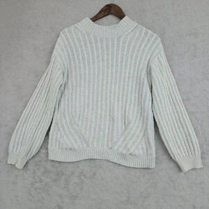 Lineamaglia Wool Cashmere Blend Made in Italy Crew neck Sweater L Women's  6CT